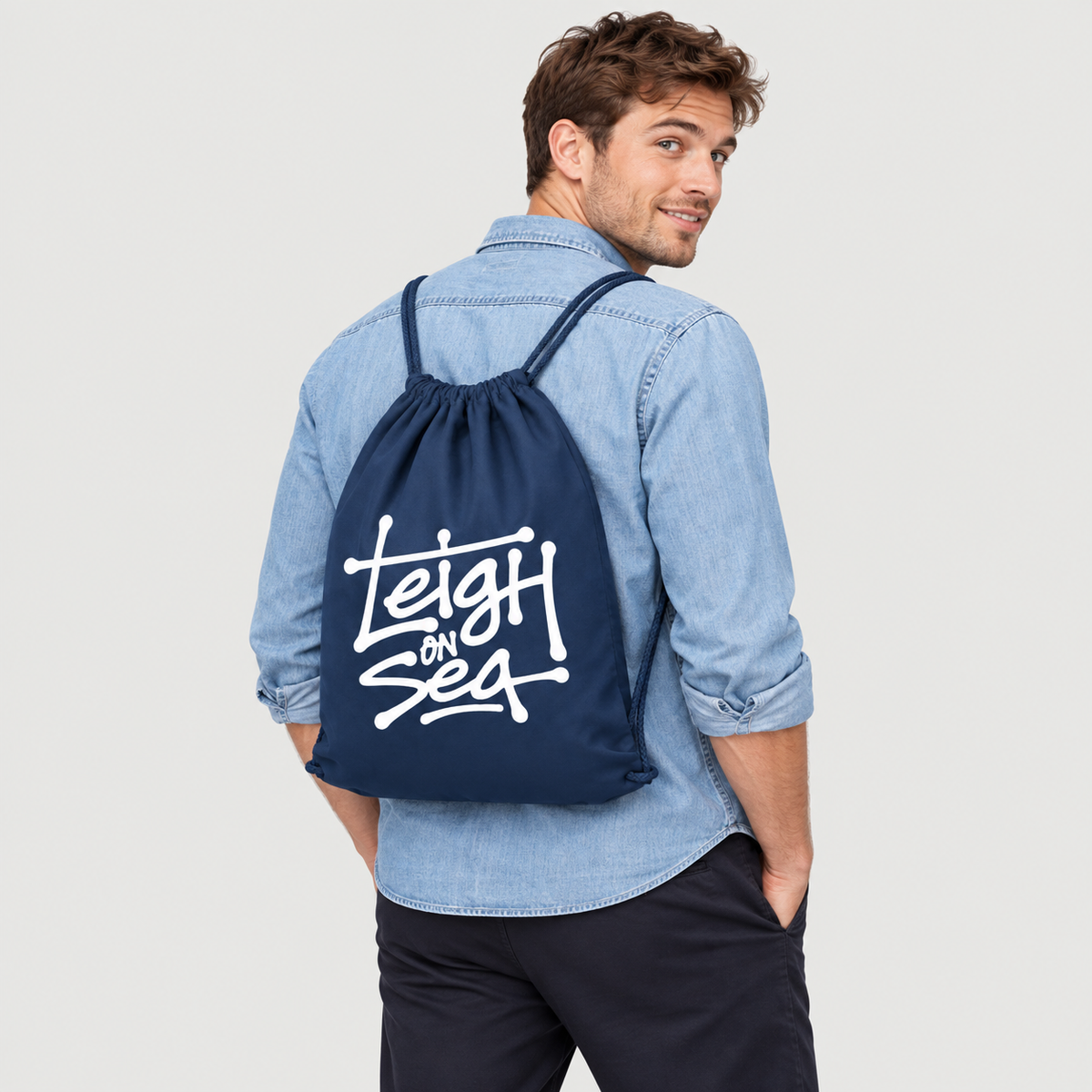 LOS Organic Cotton Drawstring Bag - Tag Logo