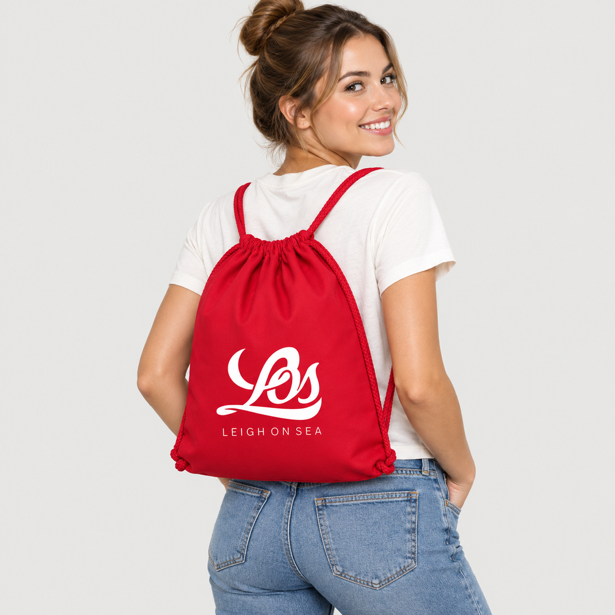 LOS Organic Cotton Drawstring Bag - Logo