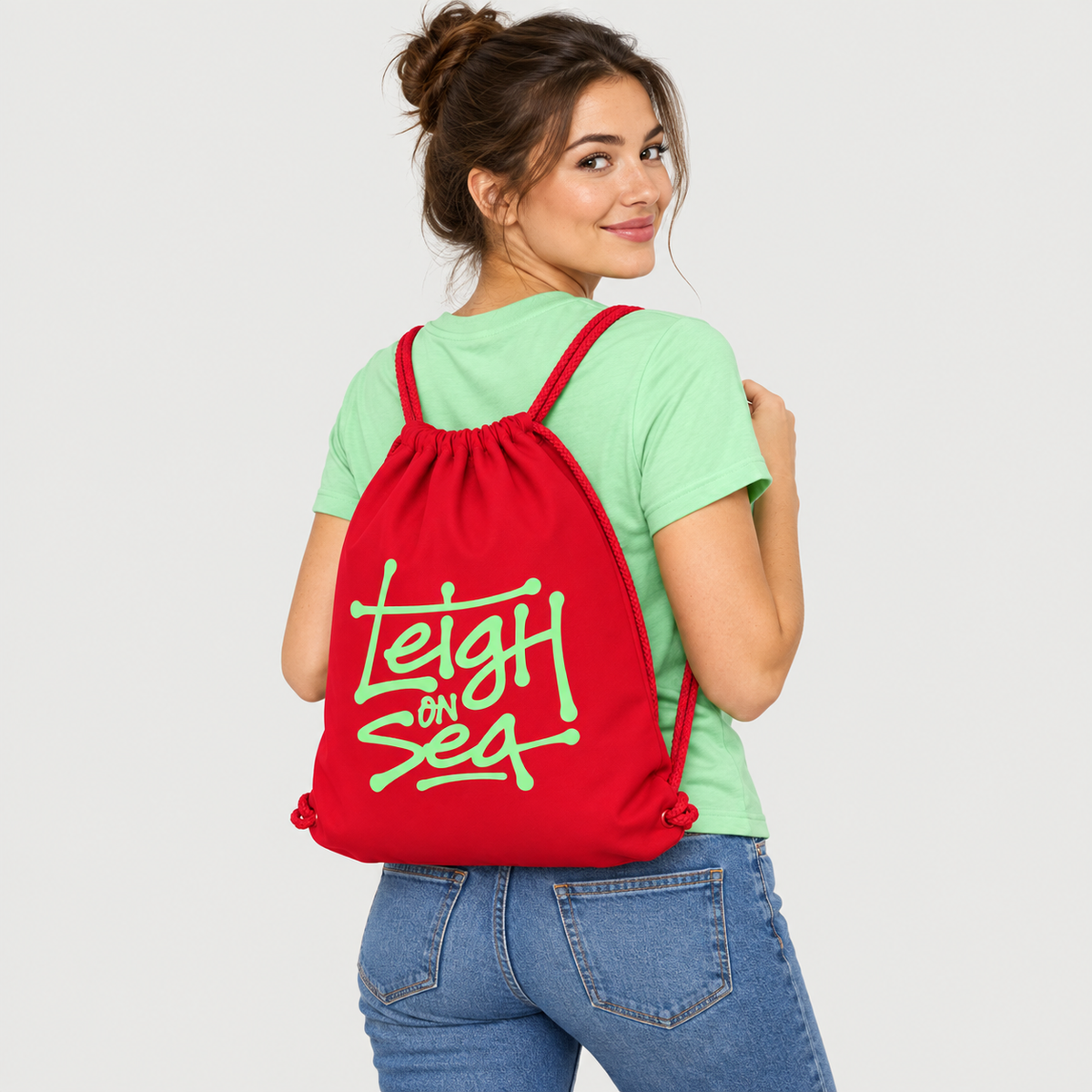 LOS Organic Cotton Drawstring Bag - Tag Logo