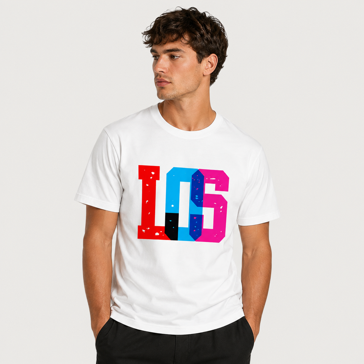 LOS Distressed Block Logo T-Shirt